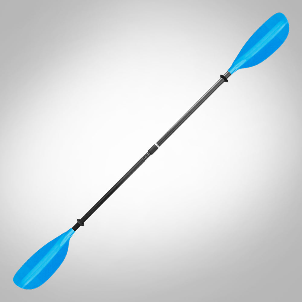 W4 Touring Whitewater Paddle Fiberglass Blade with Adjustable Carbon Shaft
